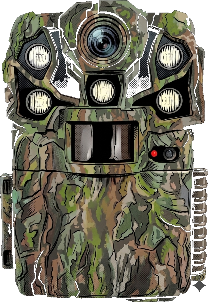 Representative trail camera used for wildlife monitoring